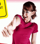 Citilink Flight Attendant Thumbs Up