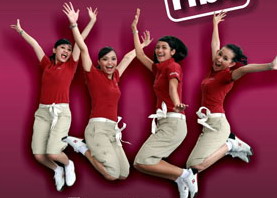 Citilink Flight Attendants Jumping