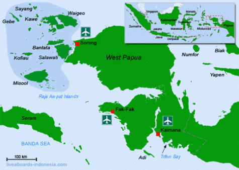 Raja Ampat Region Map