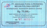 International Airport Tax Medan International Airport Tax sticker for Medan