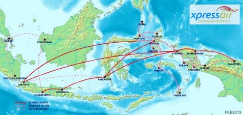 Express Air Route Map