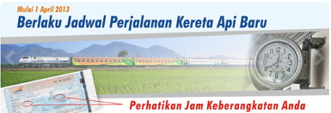 New train schedule 1 April