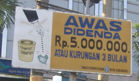Don't Litter in Indonesia